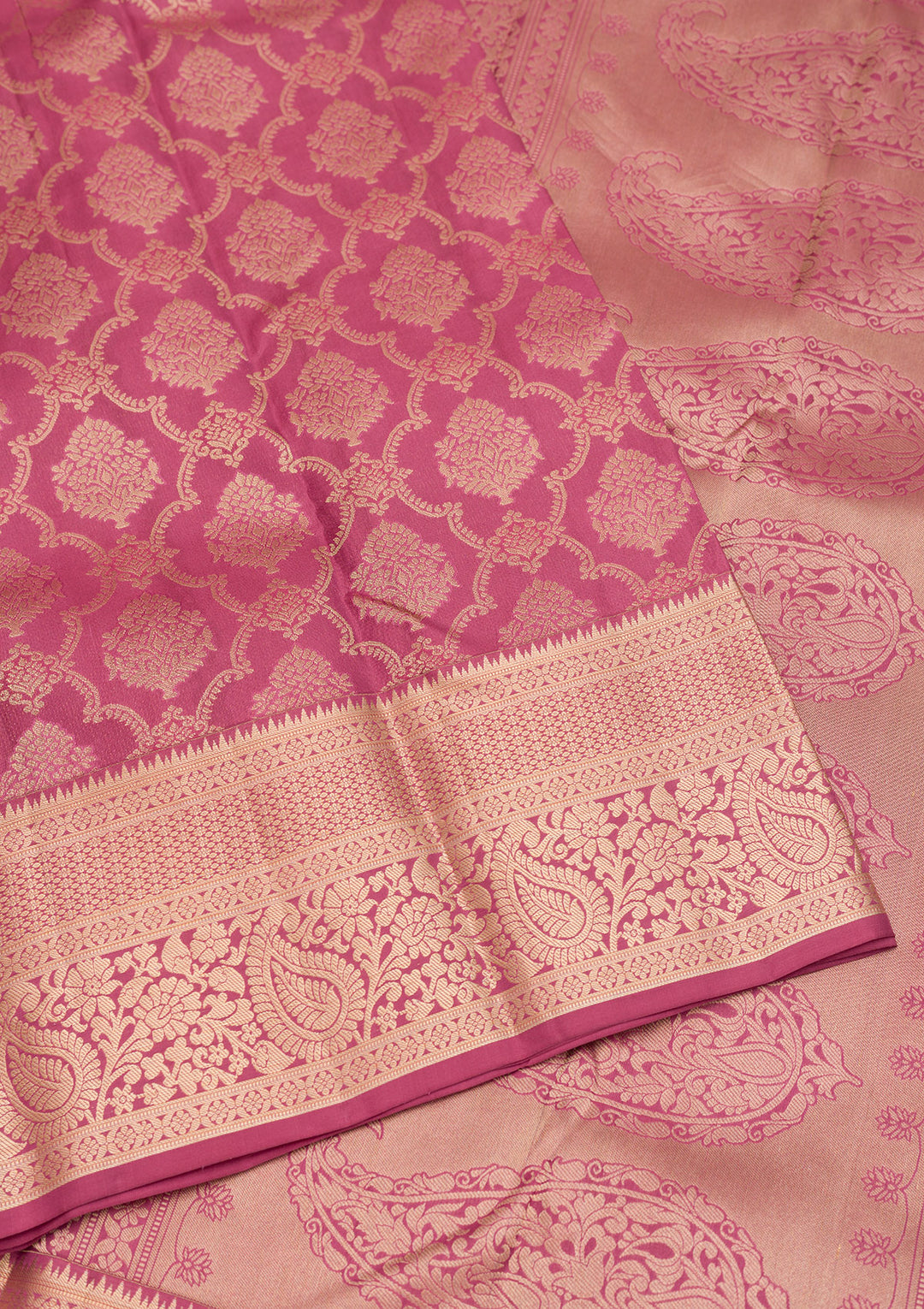 Lavender Zariwork Pure Silk Saree