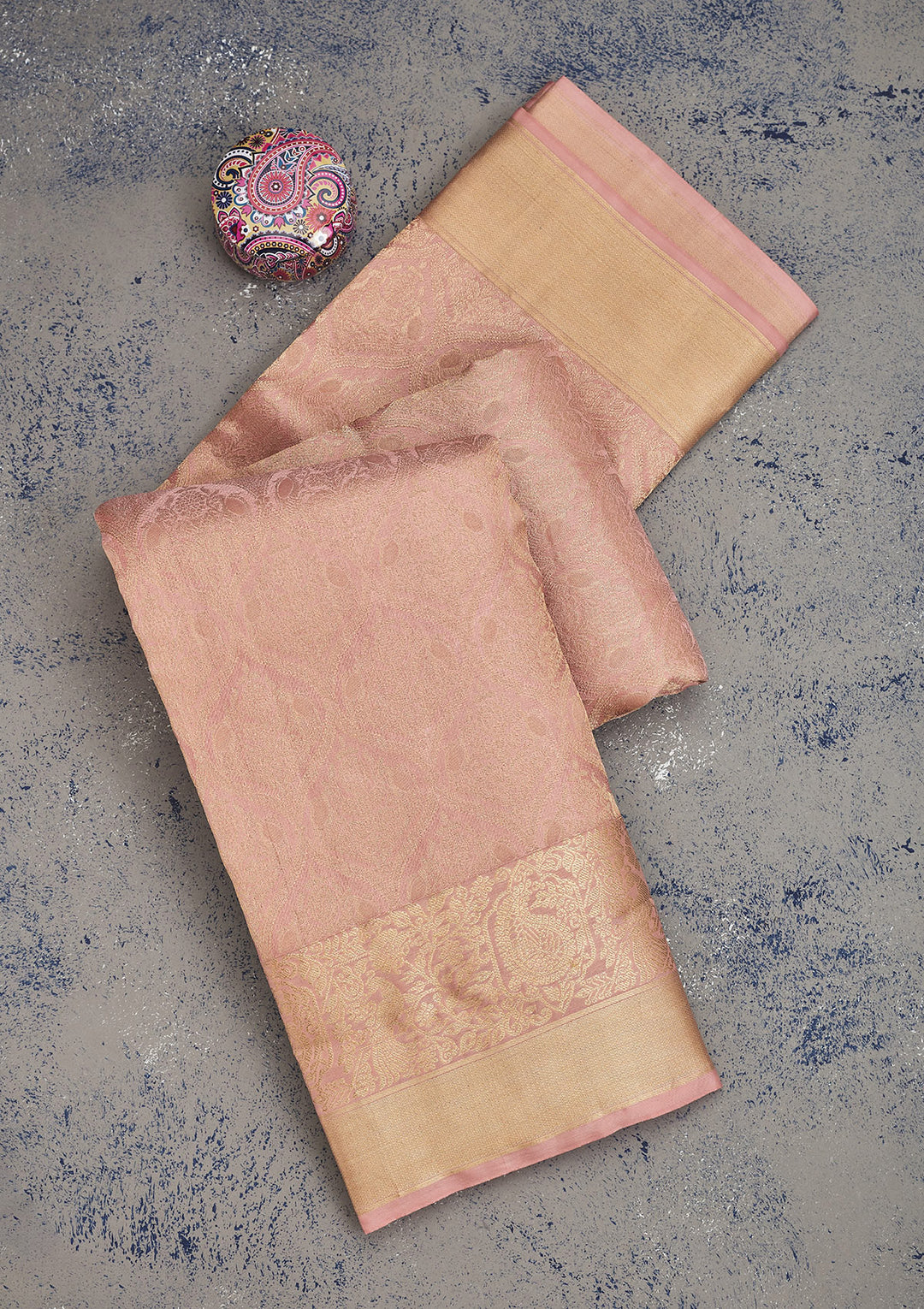 Lavender Zariwork Pure Silk Saree