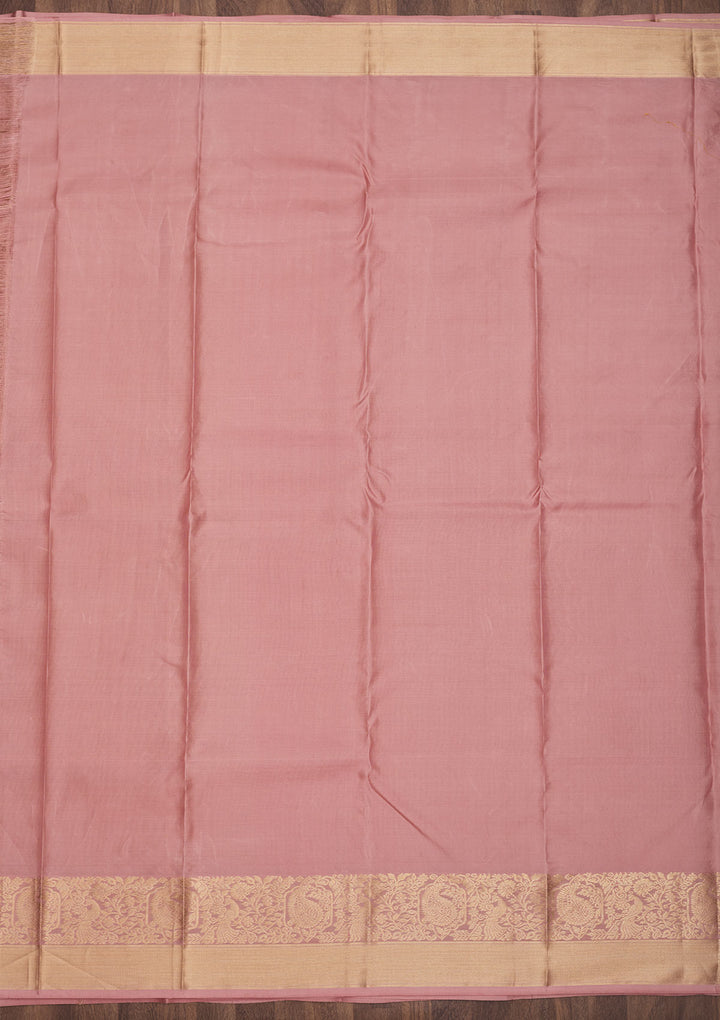 Lavender Zariwork Pure Silk Saree