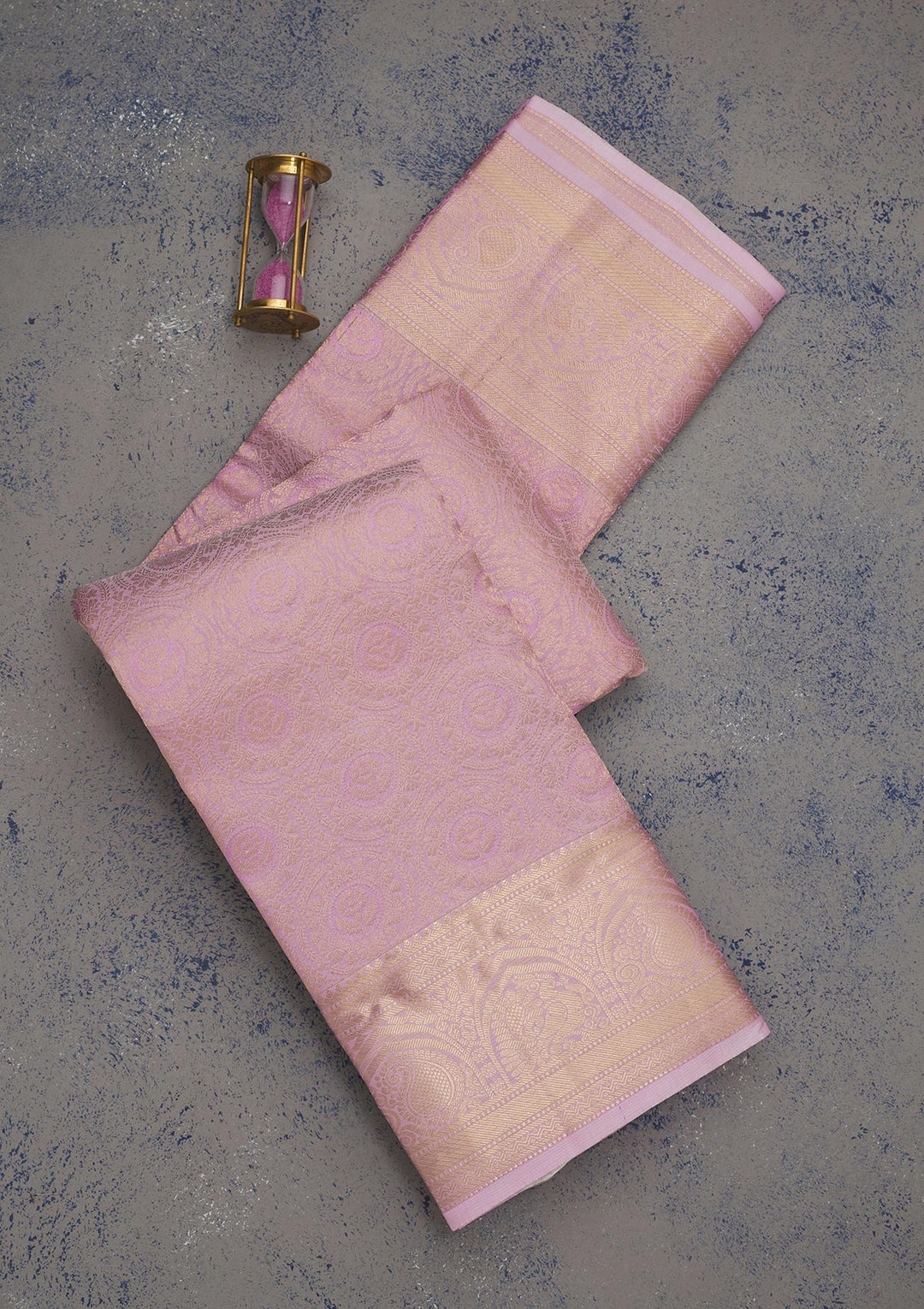 Lavender Zariwork Pure Silk Saree