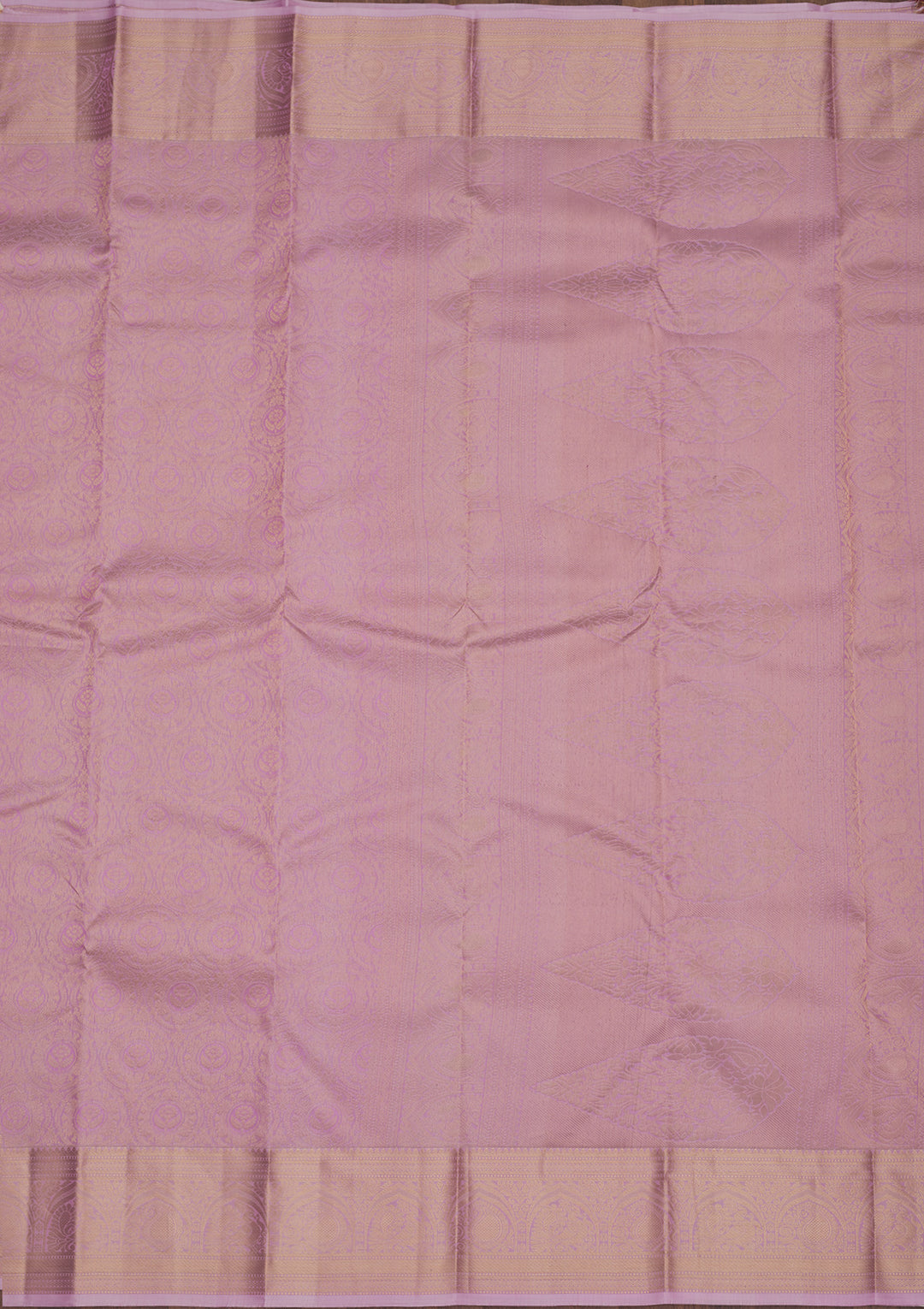 Lavender Zariwork Pure Silk Saree
