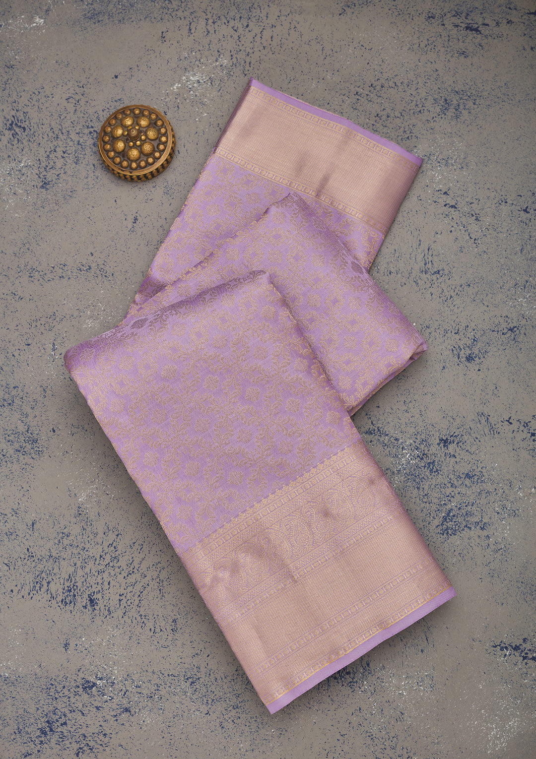 Lavender Zariwork Pure Silk Saree