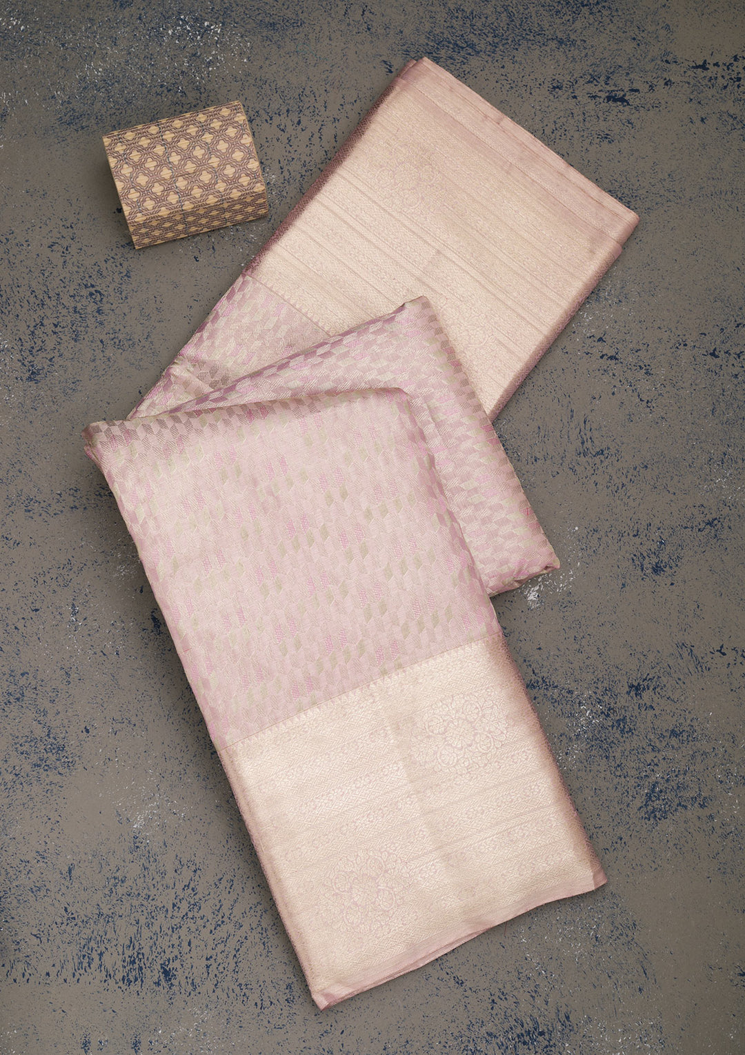 Lavender Zariwork Pure Silk Saree