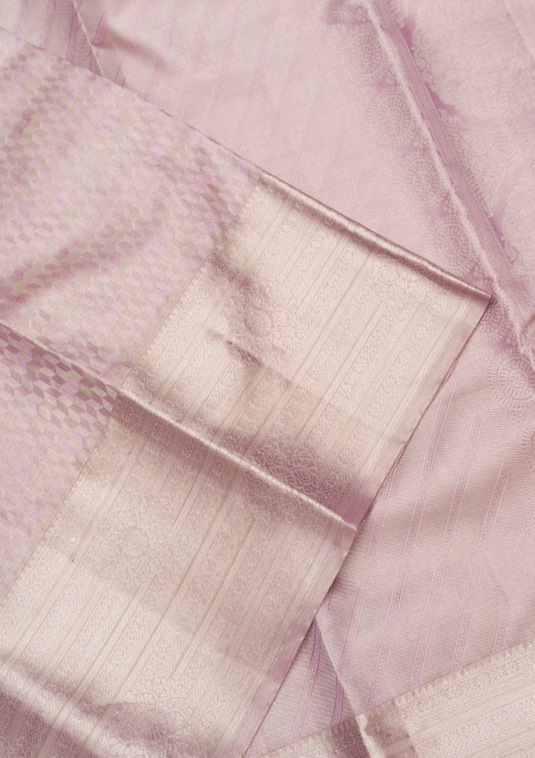 Lavender Zariwork Pure Silk Saree
