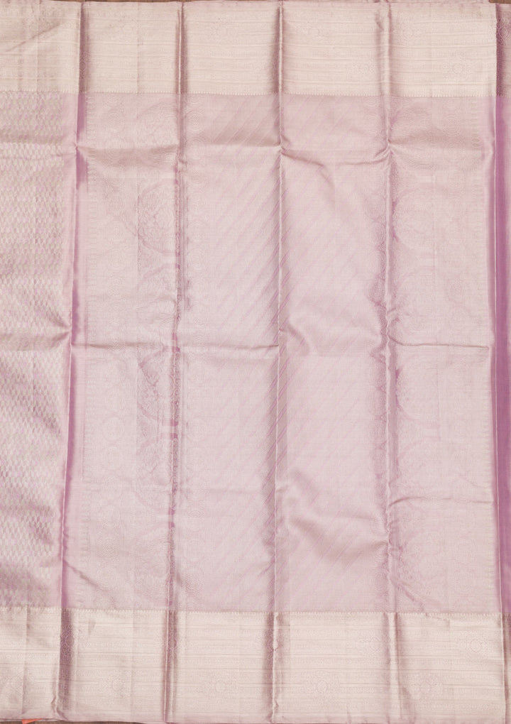 Lavender Zariwork Pure Silk Saree