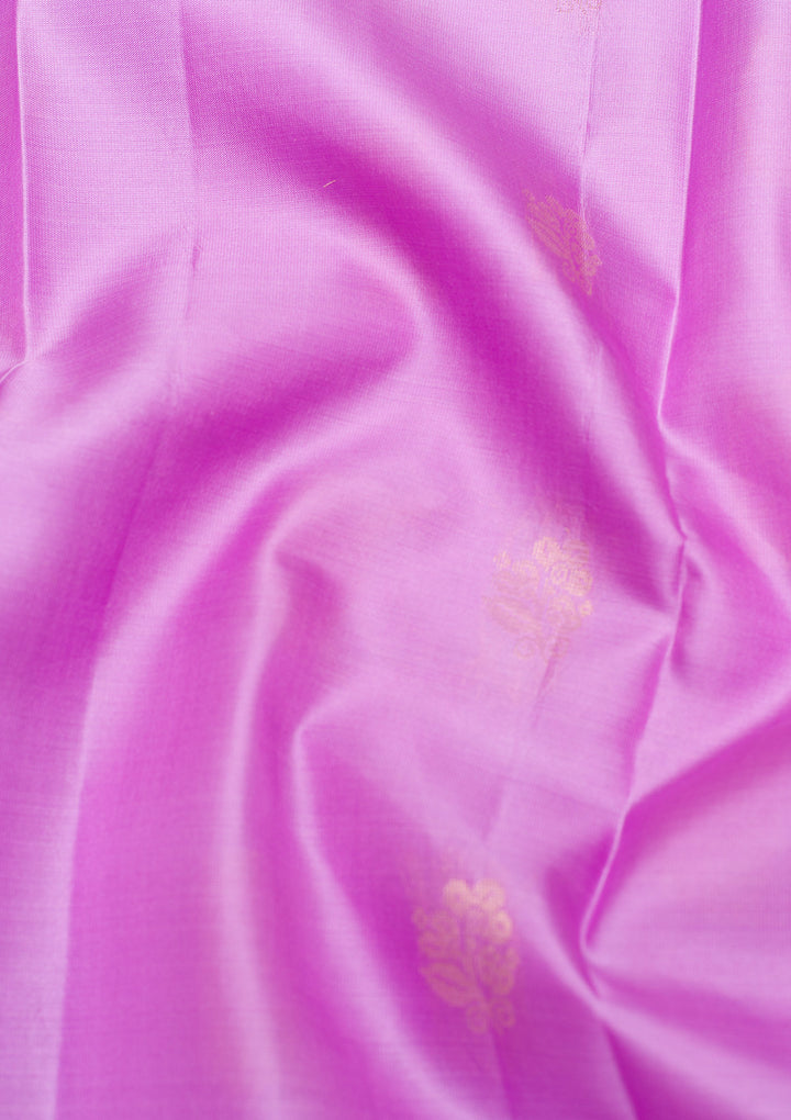 Lavender Zariwork Pure Silk Saree-Koskii
