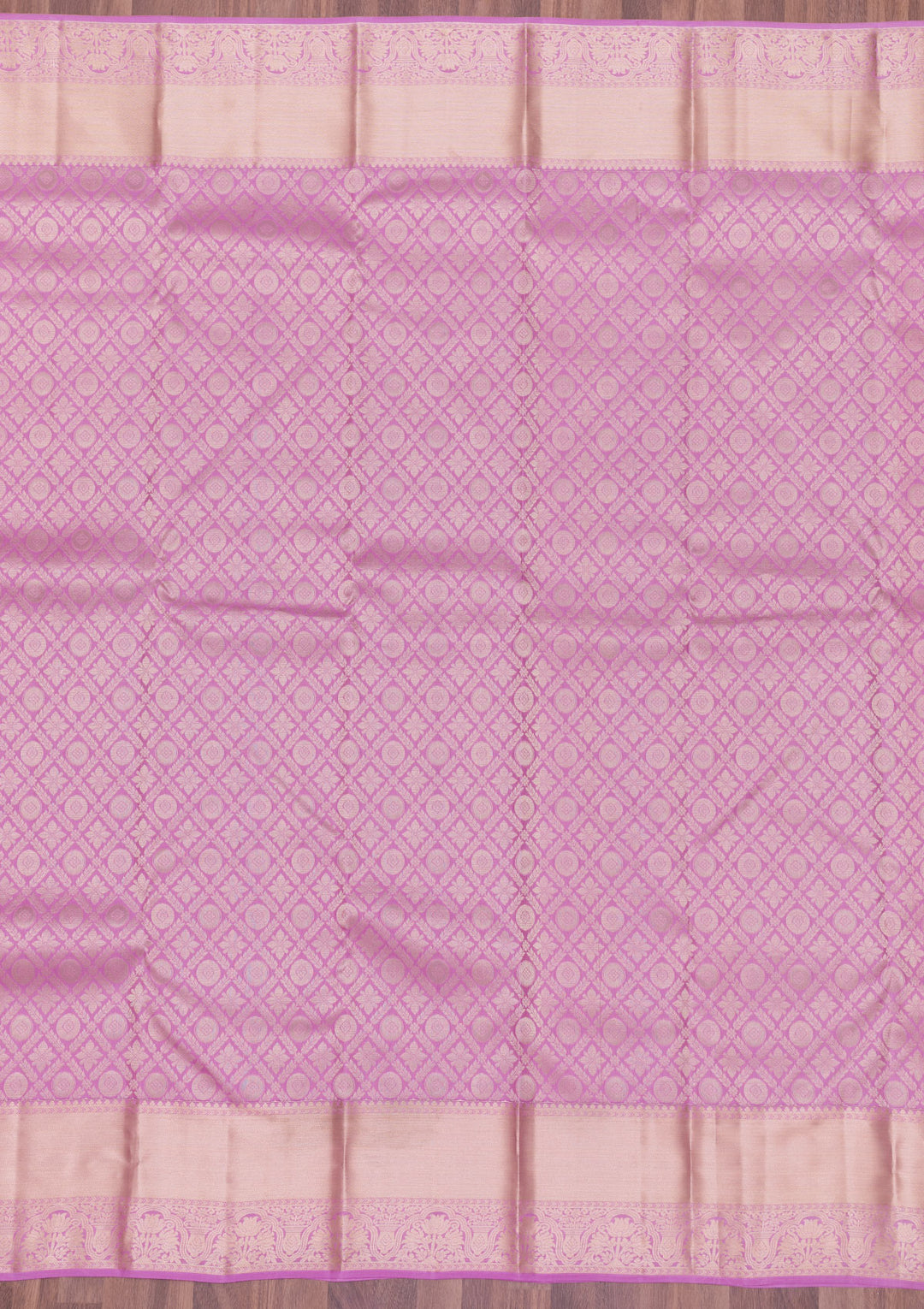 Lavender Zariwork Kanjivaram Pure Silk Saree