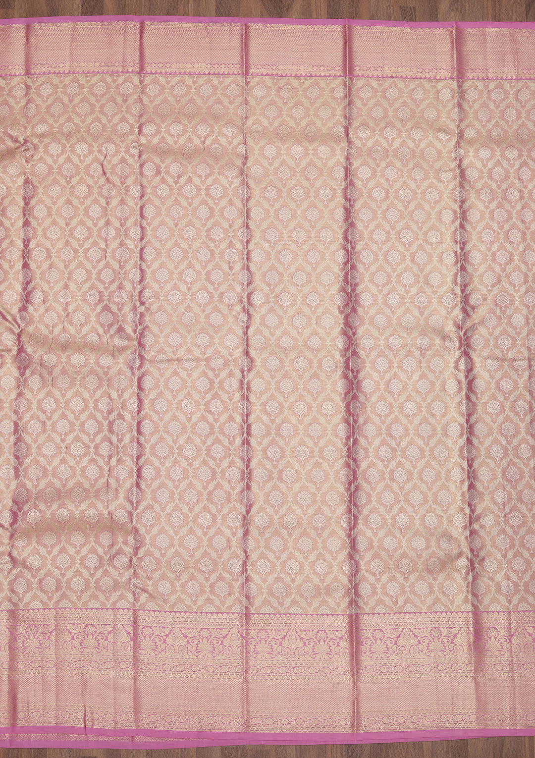 Lavender Zariwork Kanjivaram Pure Silk Saree