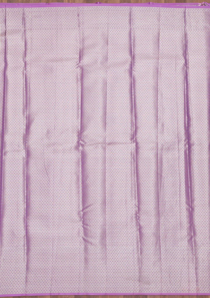 Lavender Zariwork Pure Silk Saree
