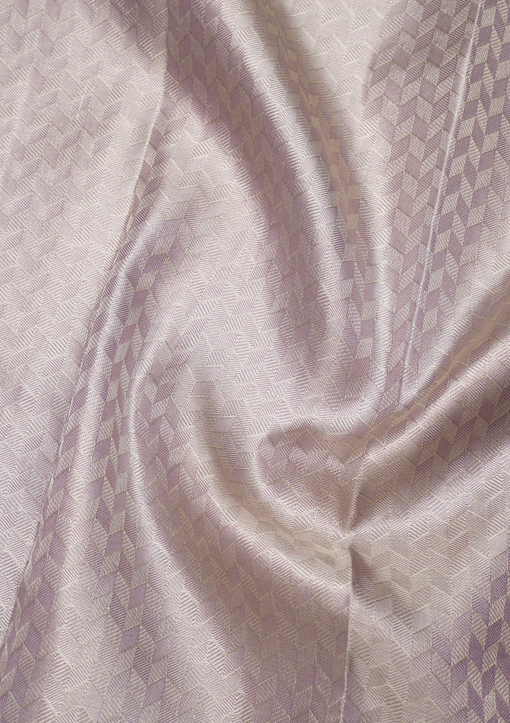 Lavender Zariwork Kanjivaram Pure Silk Saree