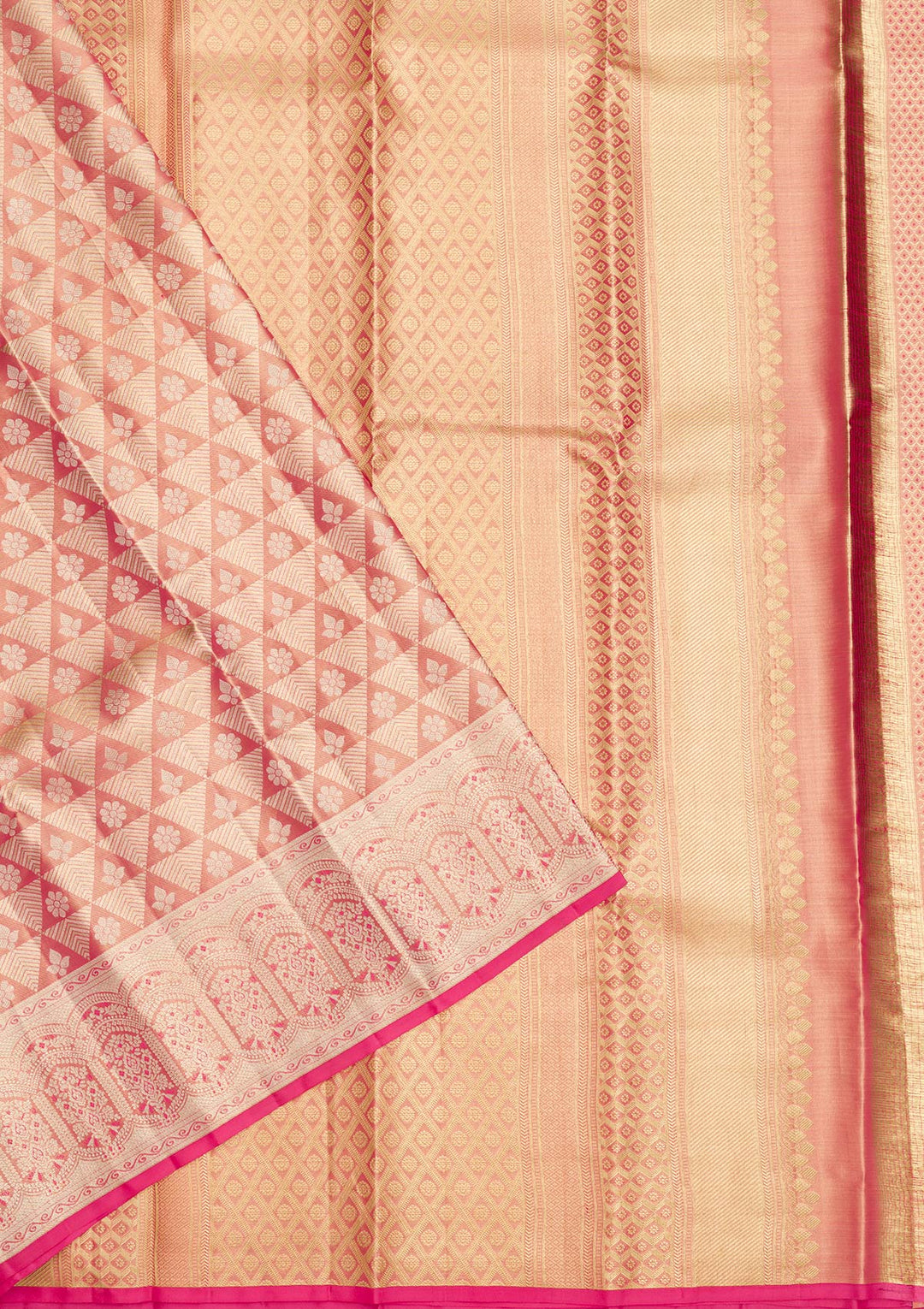Lavender Zariwork Pure Silk Saree