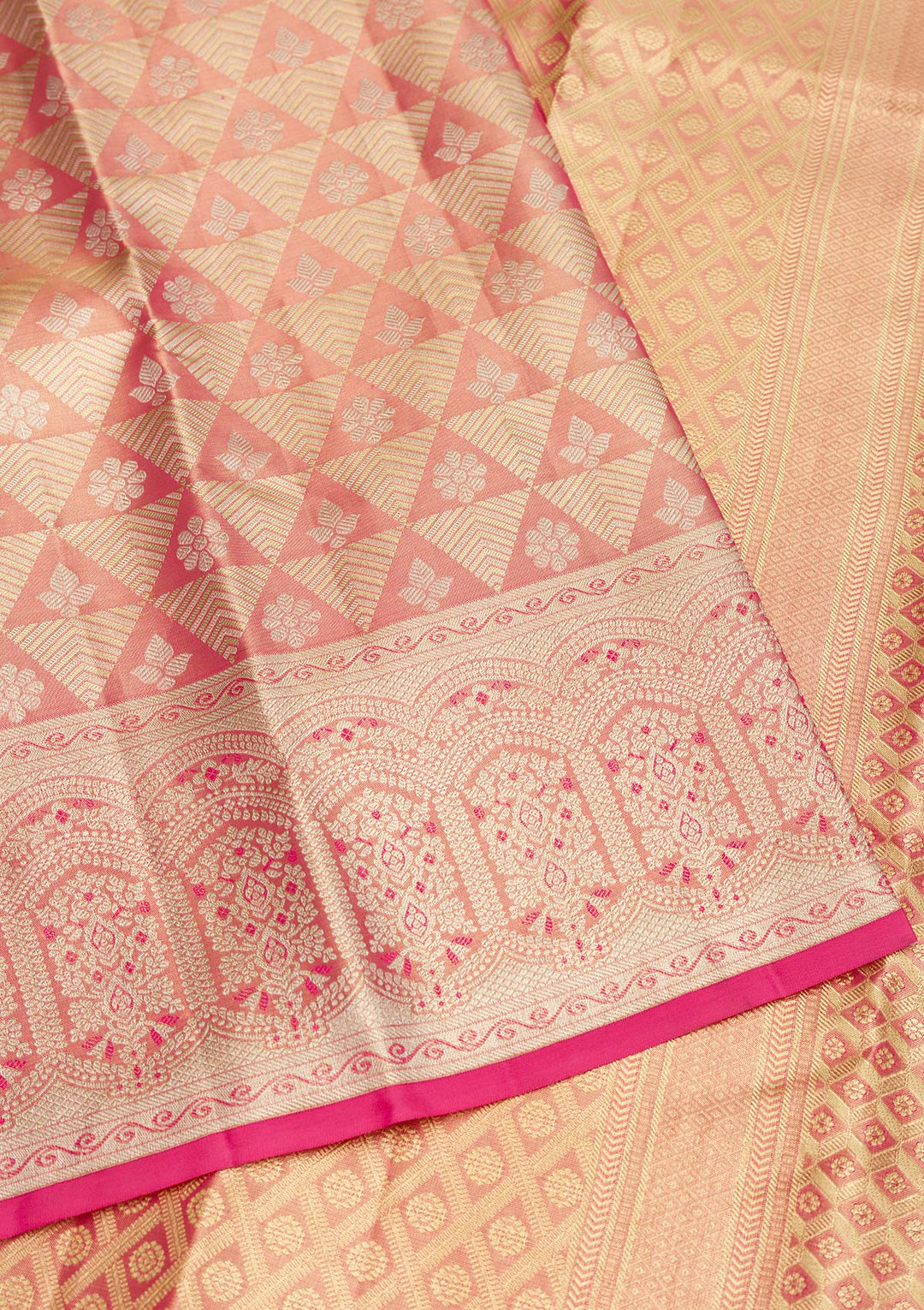 Lavender Zariwork Pure Silk Saree