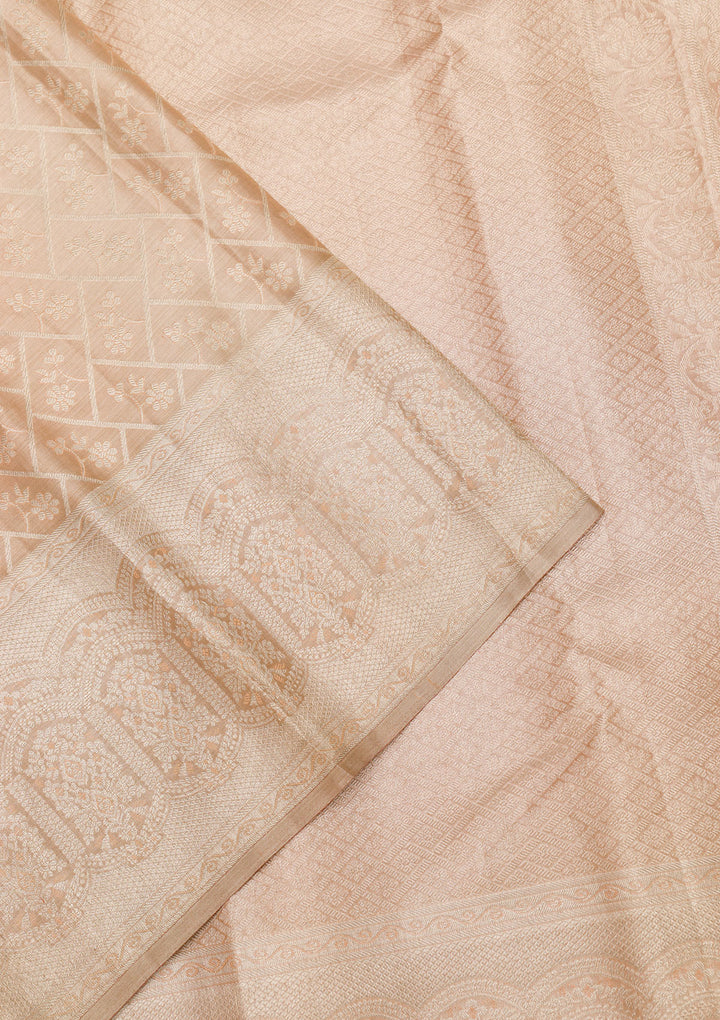 Lavender Zariwork Pure Silk Saree