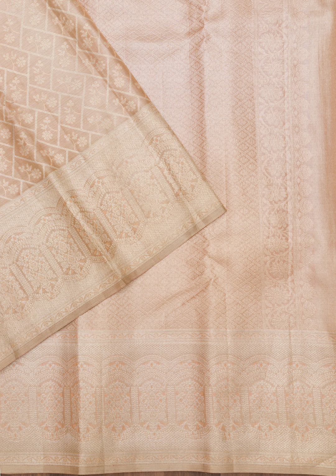 Lavender Zariwork Pure Silk Saree