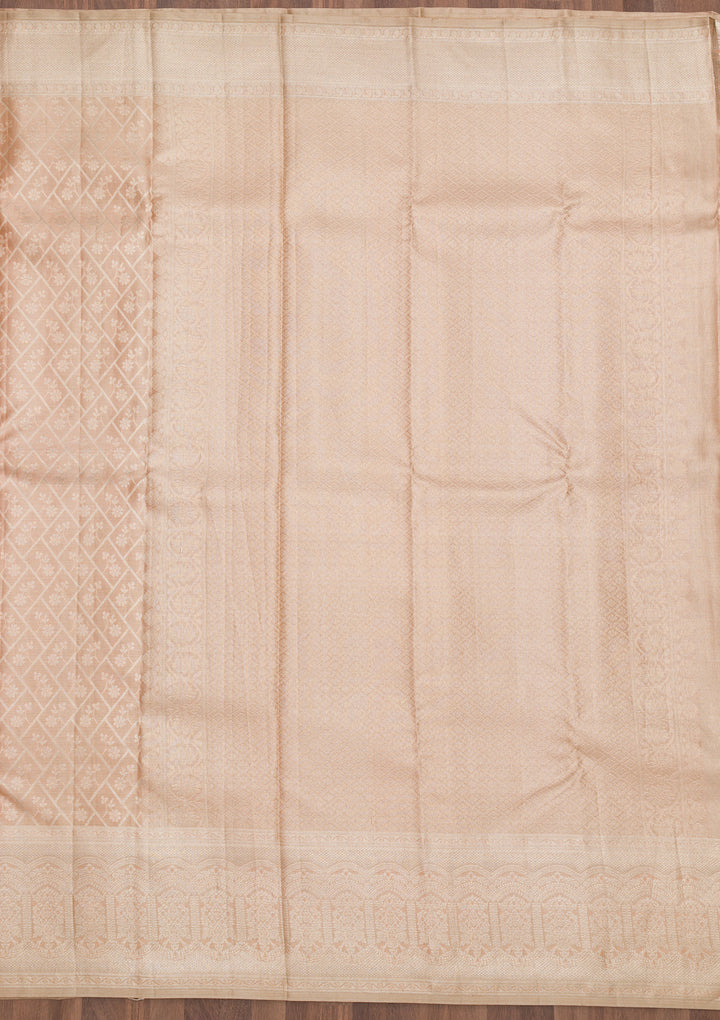 Lavender Zariwork Pure Silk Saree