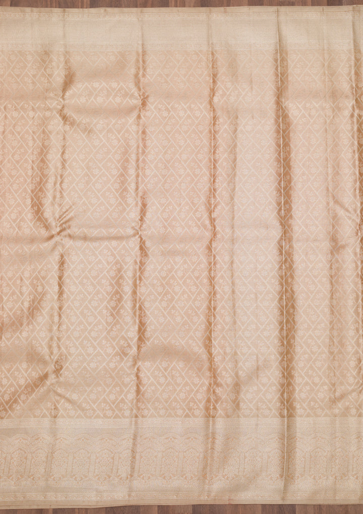 Lavender Zariwork Pure Silk Saree