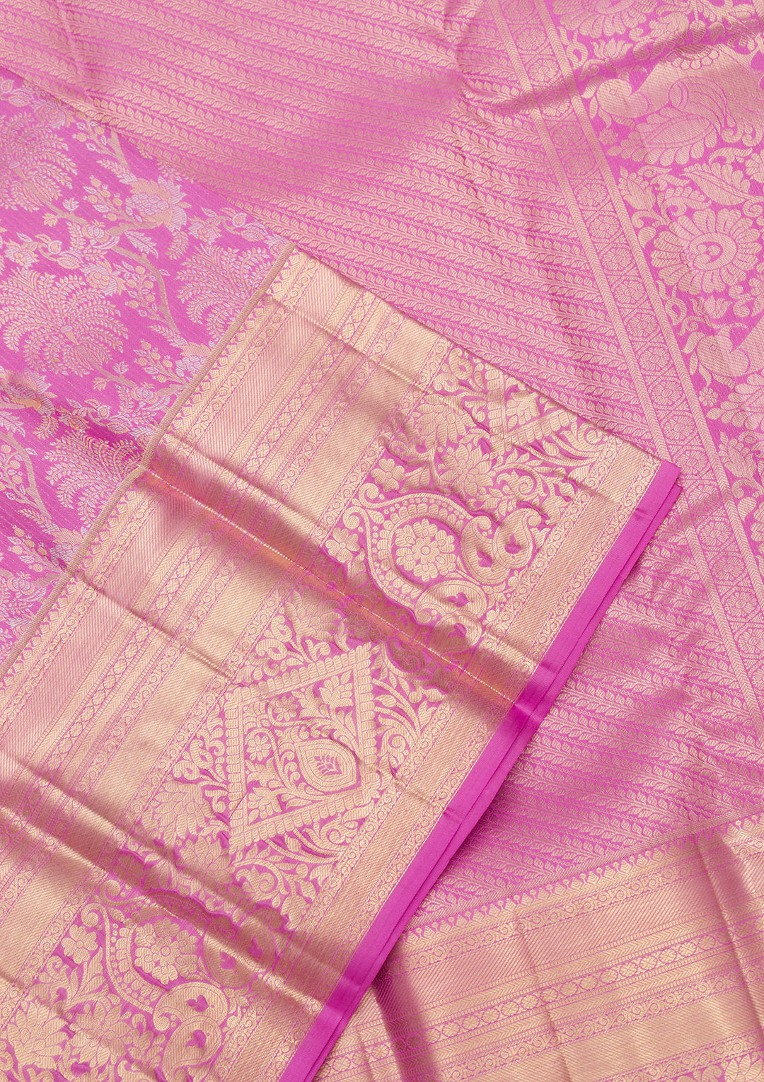 Lavender Zariwork Pure Silk Saree
