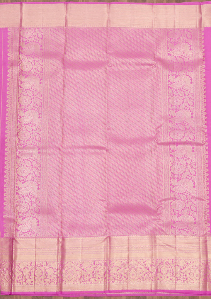 Lavender Zariwork Pure Silk Saree