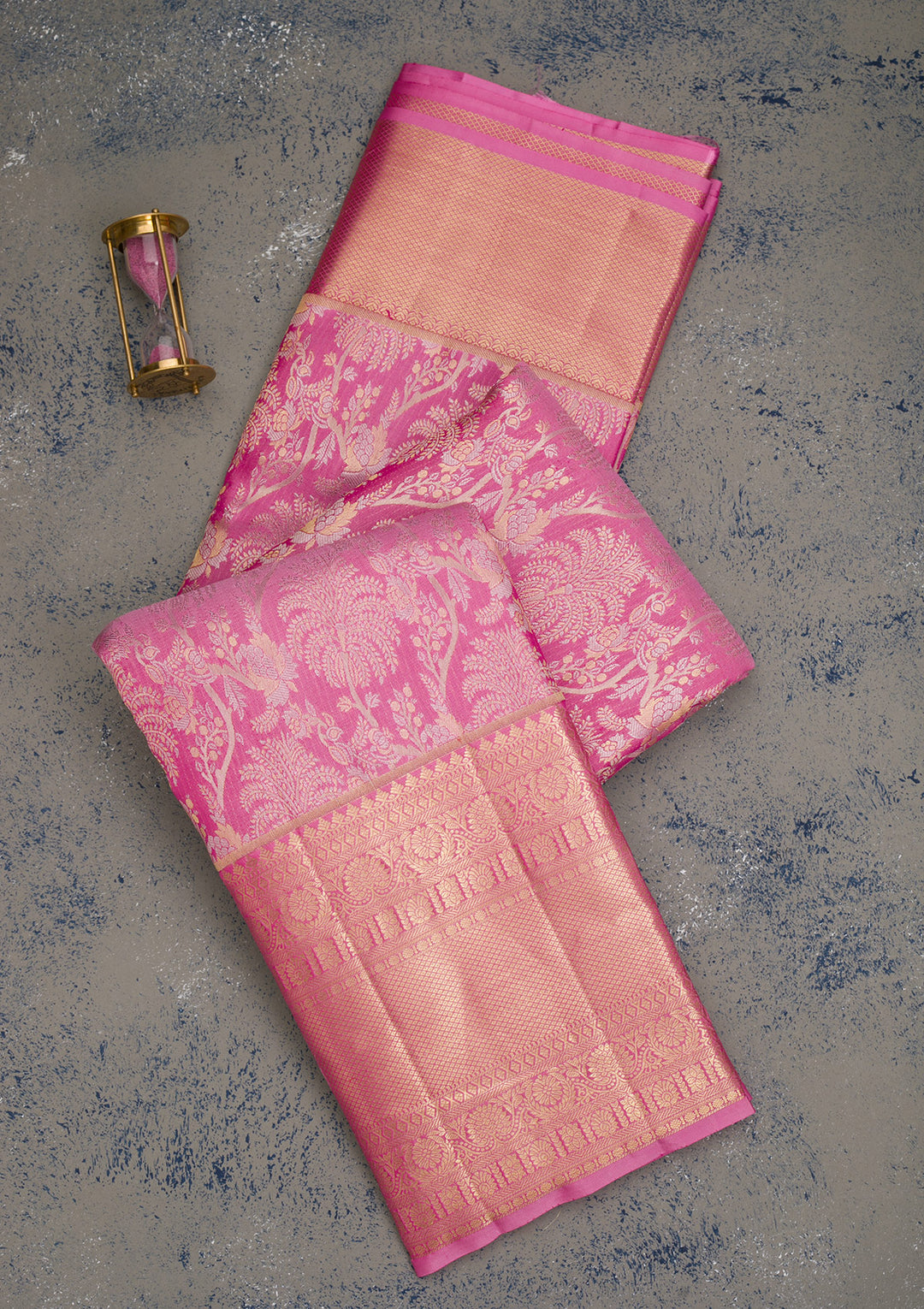 Lavender Zariwork Kanjivaram Pure Silk Saree