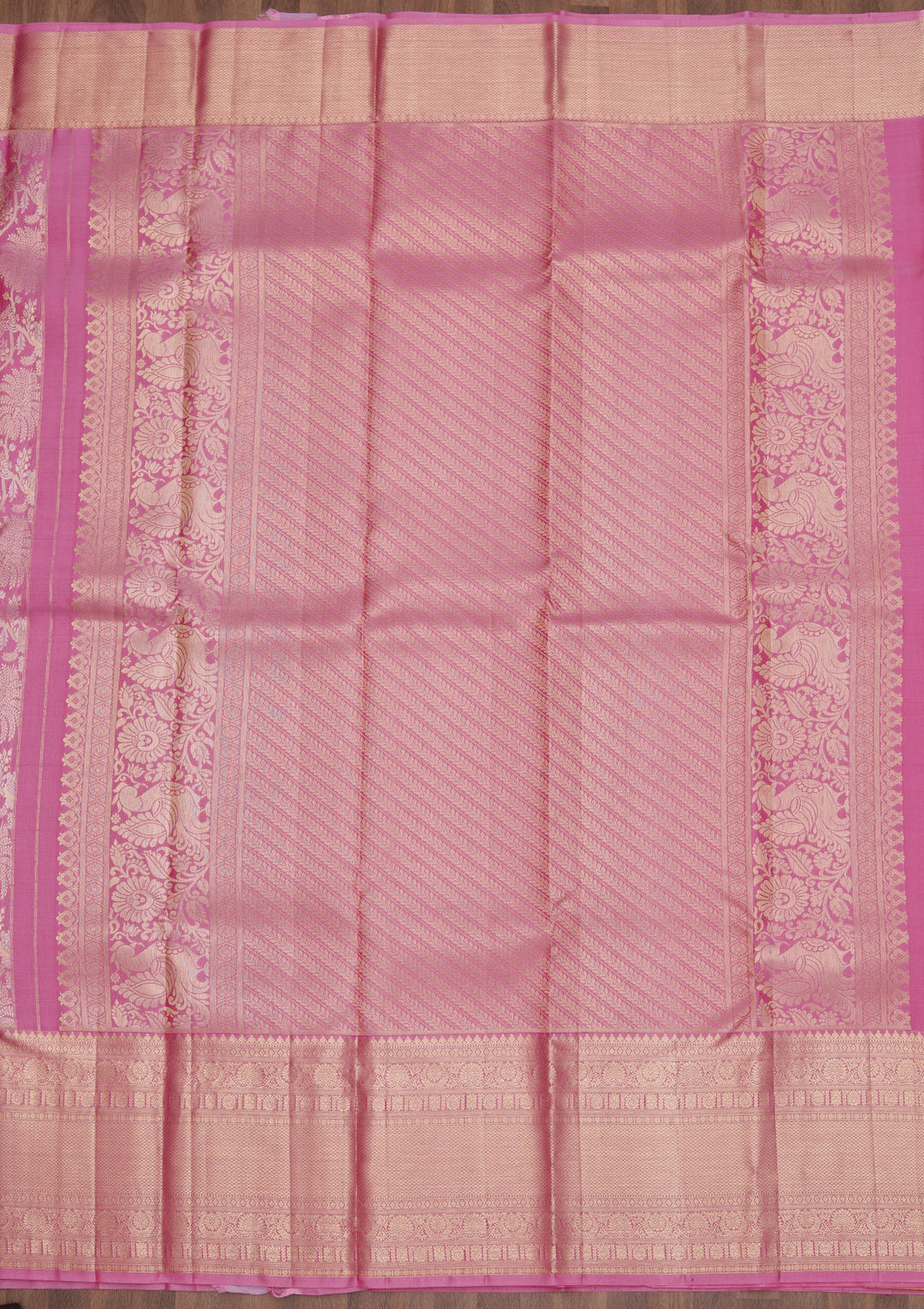Lavender Zariwork Kanjivaram Pure Silk Saree