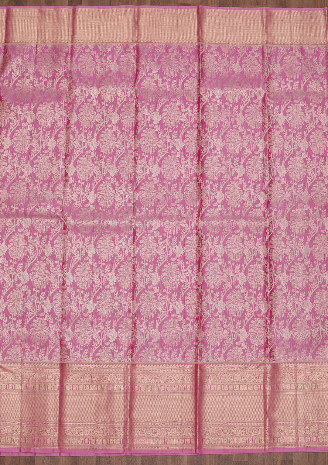 Lavender Zariwork Kanjivaram Pure Silk Saree