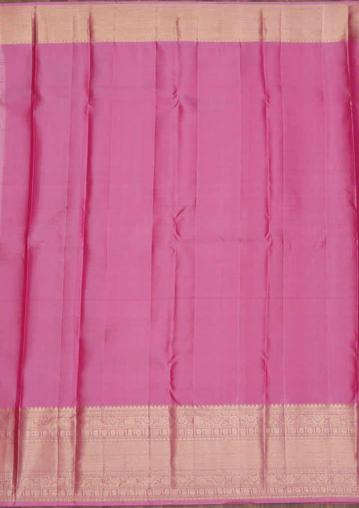 Lavender Zariwork Kanjivaram Pure Silk Saree