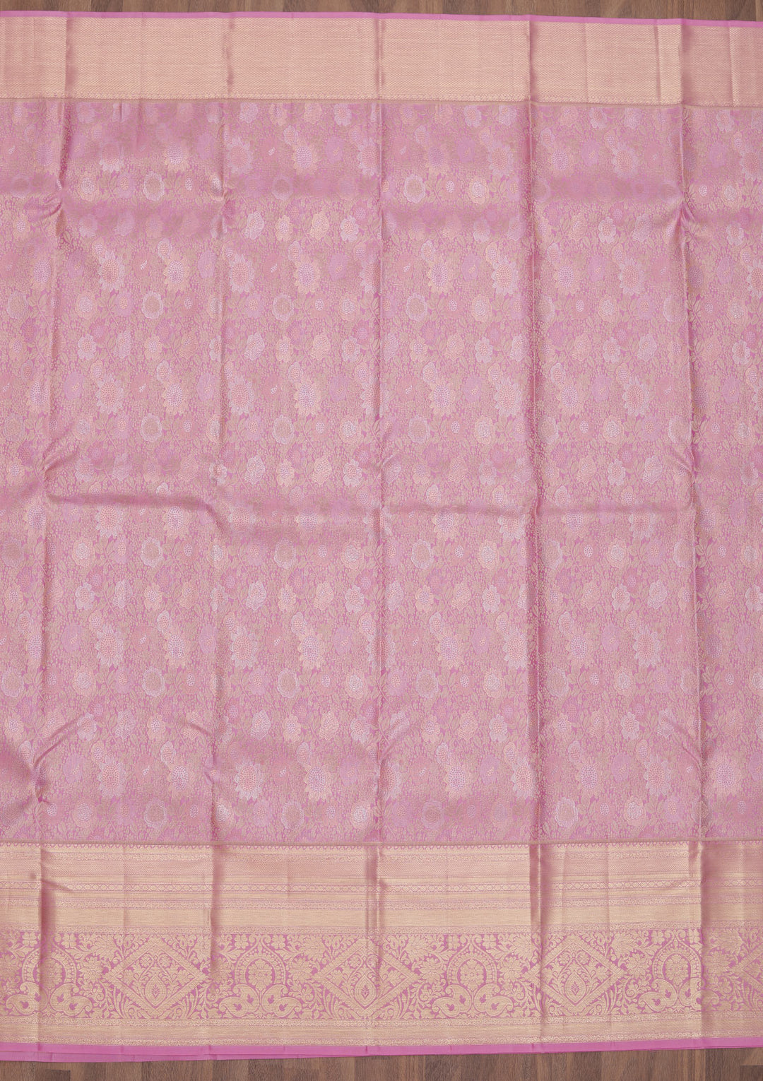 Lavender Zariwork Kanjivaram Pure Silk Saree