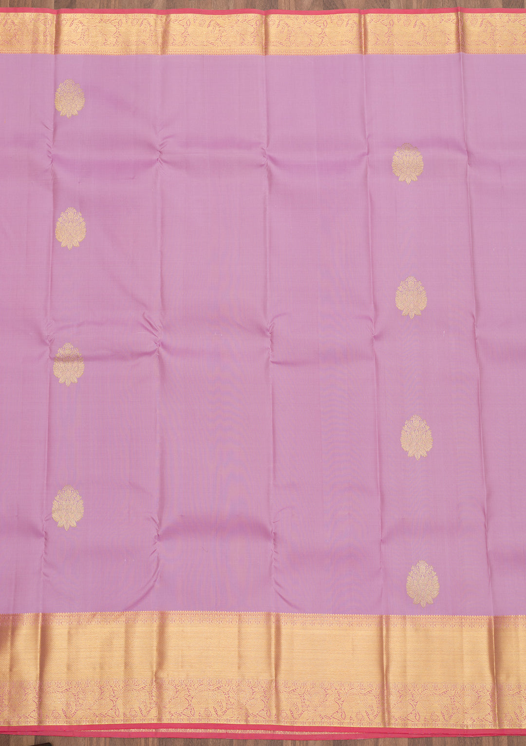 Lavender Zariwork Kanjivaram Pure Silk Saree