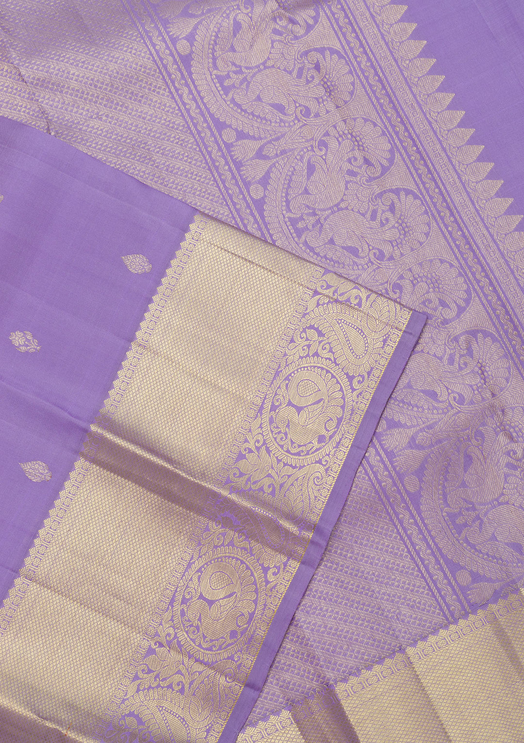 Lavender Zariwork Pure Silk Saree