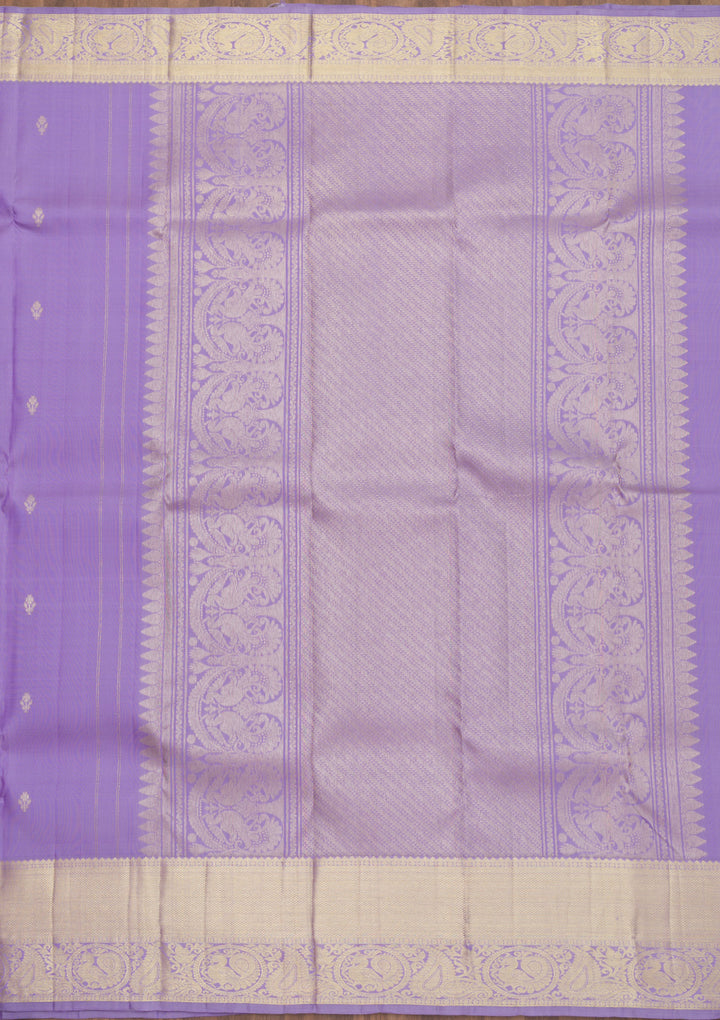 Lavender Zariwork Pure Silk Saree