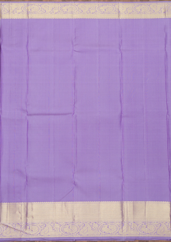Lavender Zariwork Pure Silk Saree