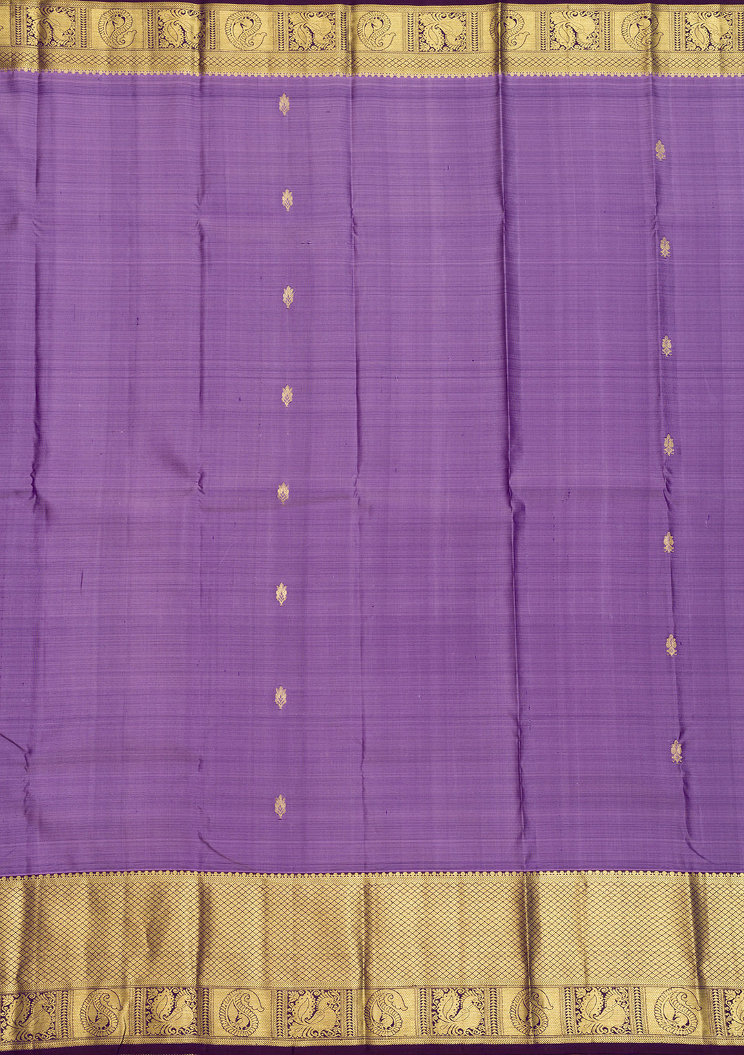 Lavender Zariwork Kanjivaram Pure Silk Saree