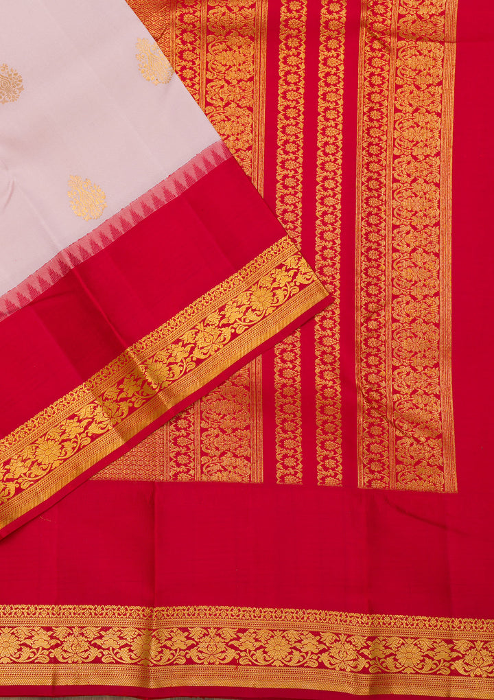Lavender Zariwork Kanjivaram Pure Silk Saree
