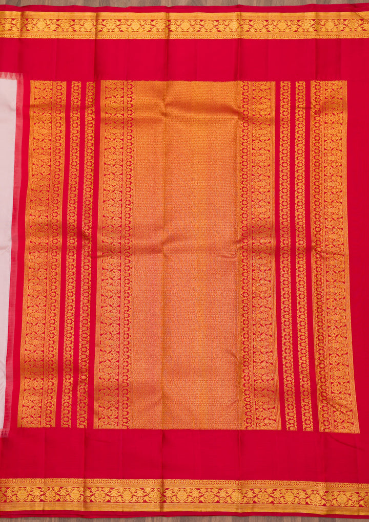 Lavender Zariwork Kanjivaram Pure Silk Saree