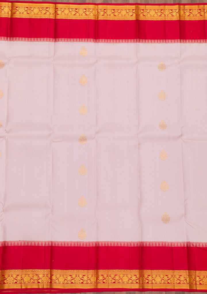 Lavender Zariwork Kanjivaram Pure Silk Saree