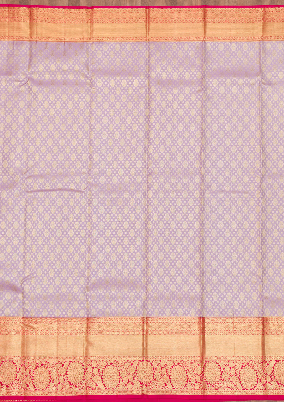 Lavender Zariwork Kanjivaram Pure Silk Saree