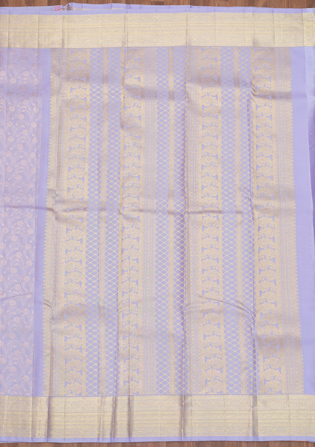 Lavender Zariwork Pure Silk Saree