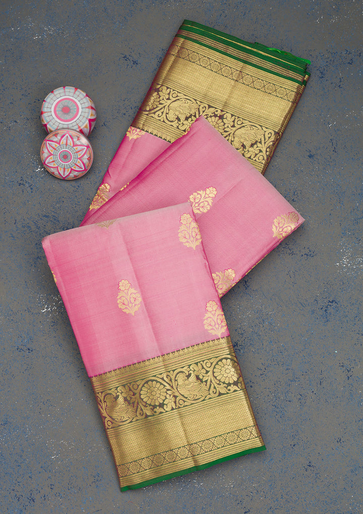 Lavender Zariwork Pure Silk Saree