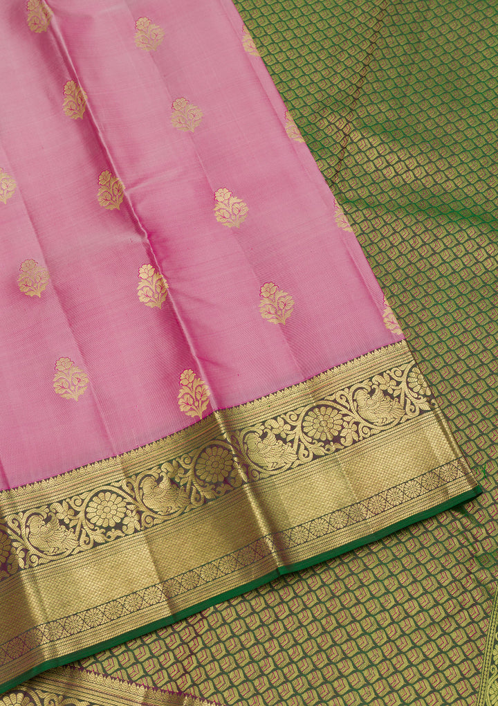 Lavender Zariwork Pure Silk Saree