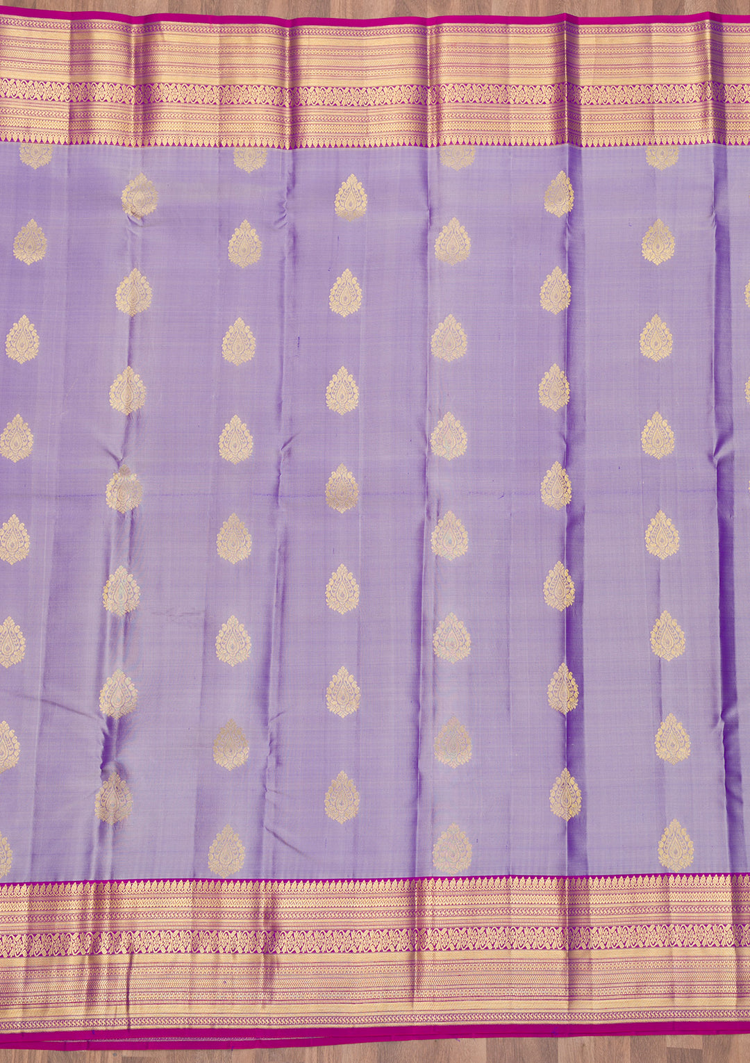 Lavender Zariwork Banarasi Pure Silk Saree