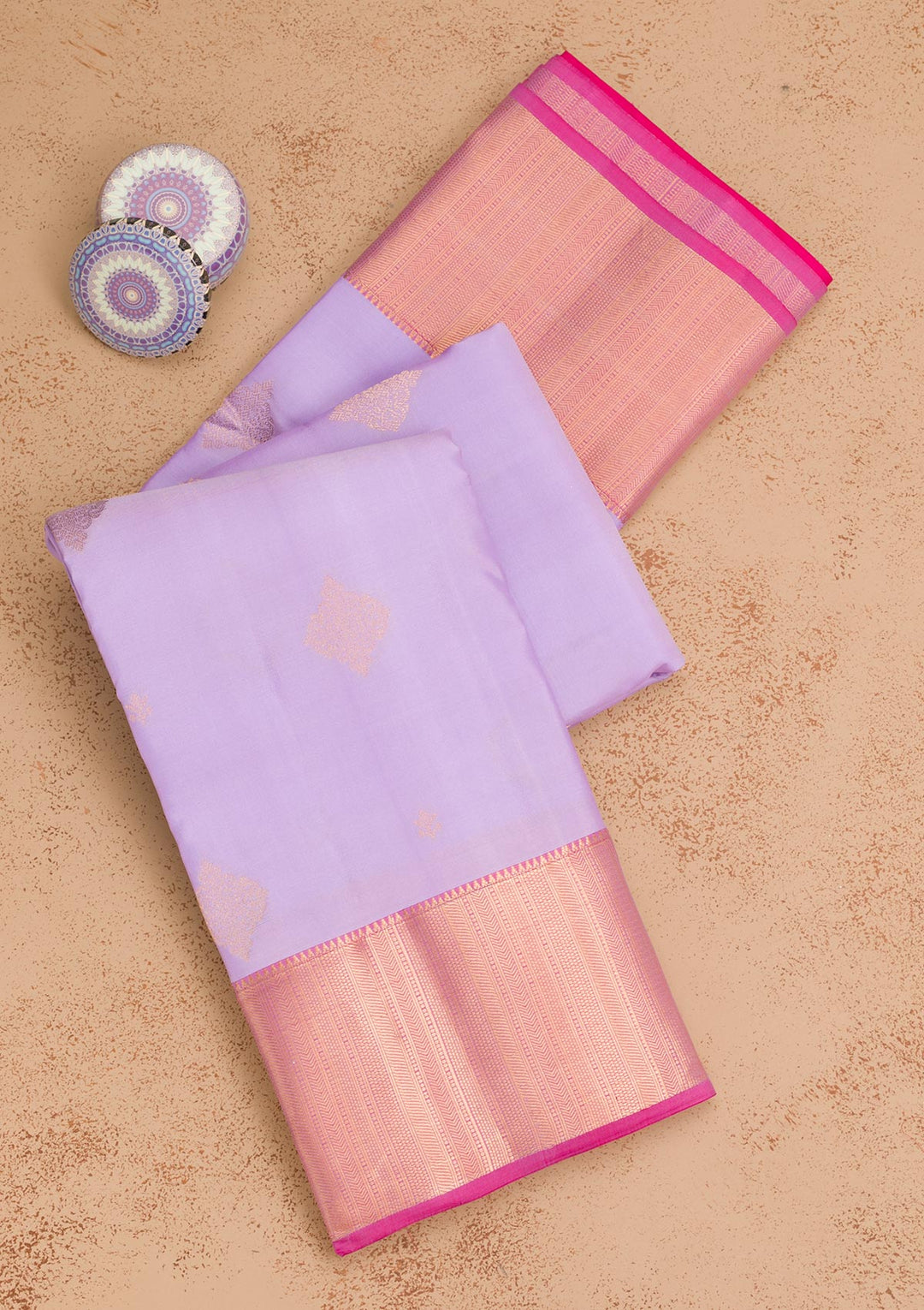 Lavender Zariwork Pure Silk Saree