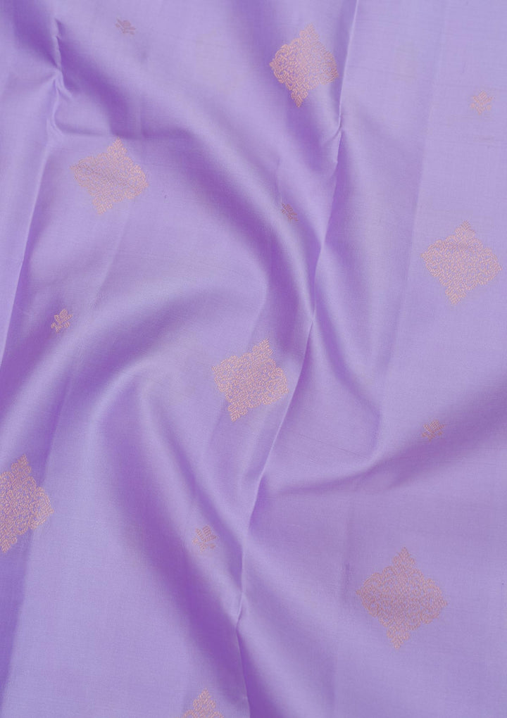 Lavender Zariwork Pure Silk Saree