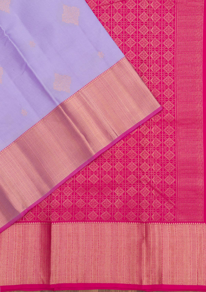 Lavender Zariwork Pure Silk Saree