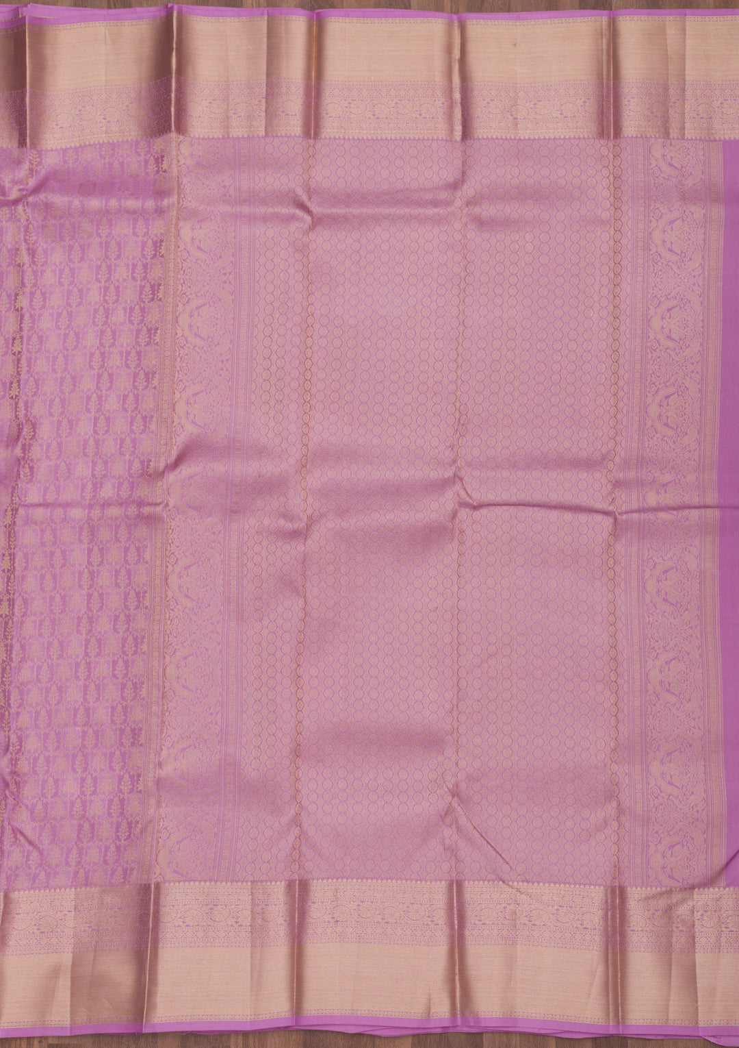 Lavender Zariwork Pure Silk Saree
