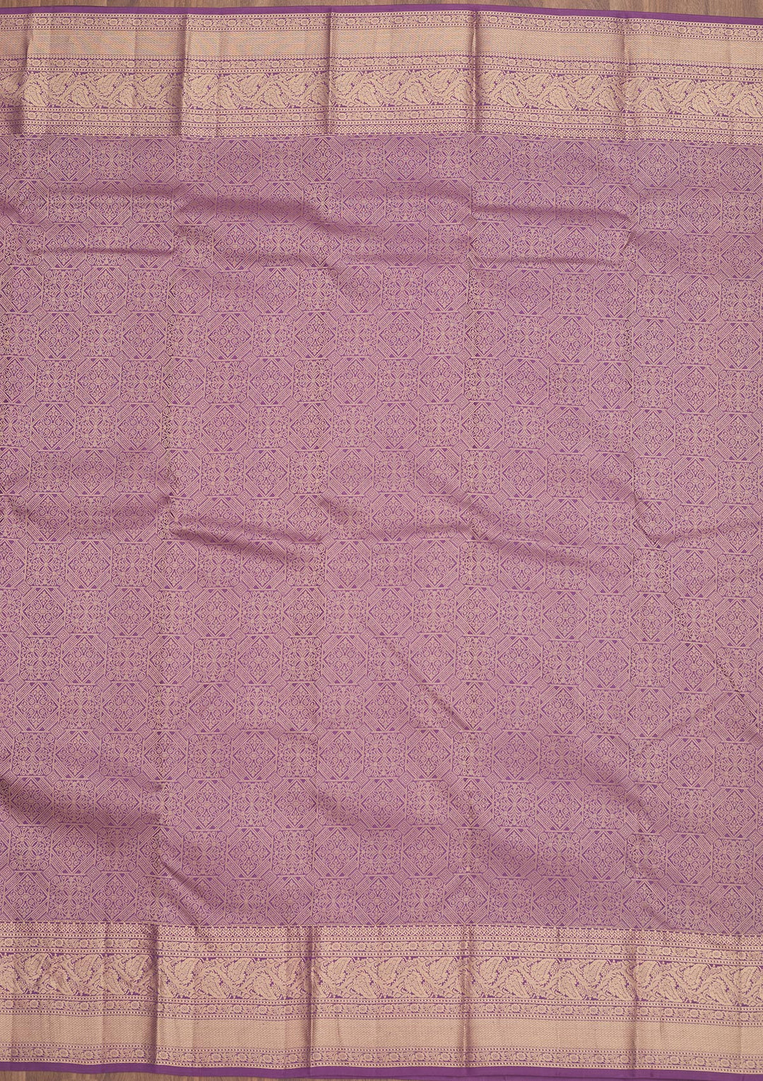 Lavender Zariwork Pure Silk Saree