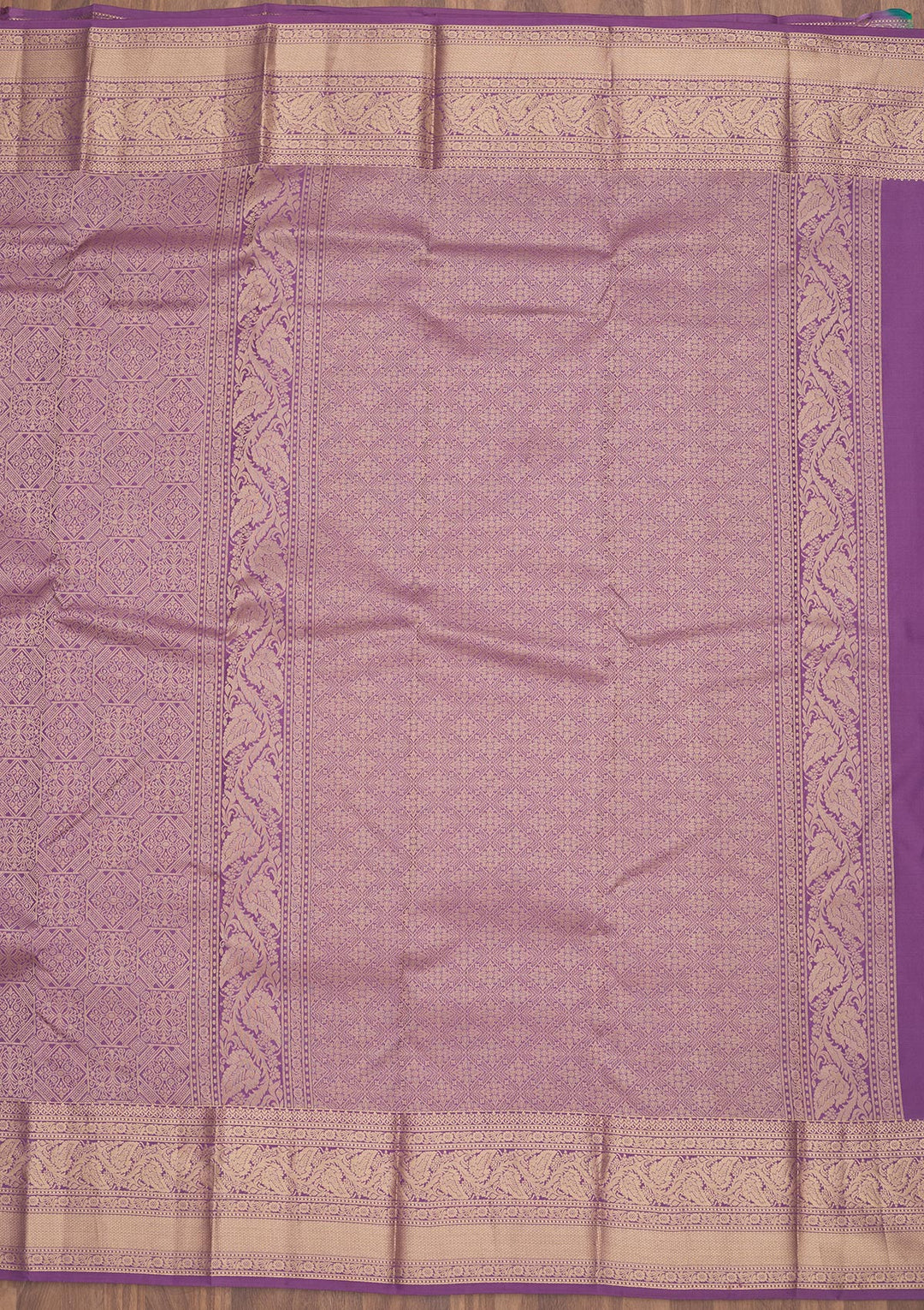 Lavender Zariwork Pure Silk Saree