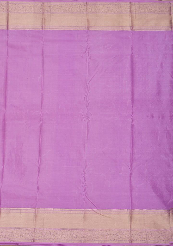 Lavender Zariwork Pure Silk Saree