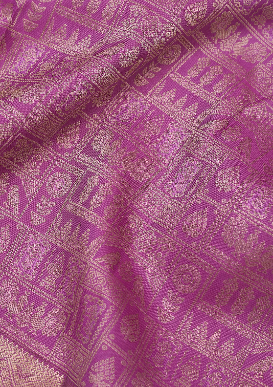 Lavender Zariwork Pure Silk Saree