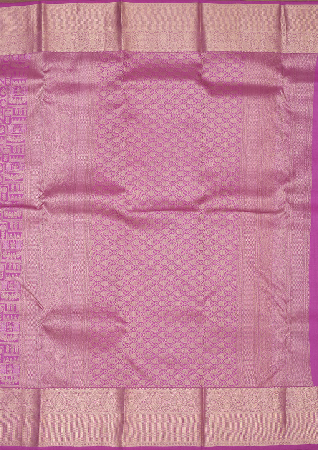 Lavender Zariwork Pure Silk Saree