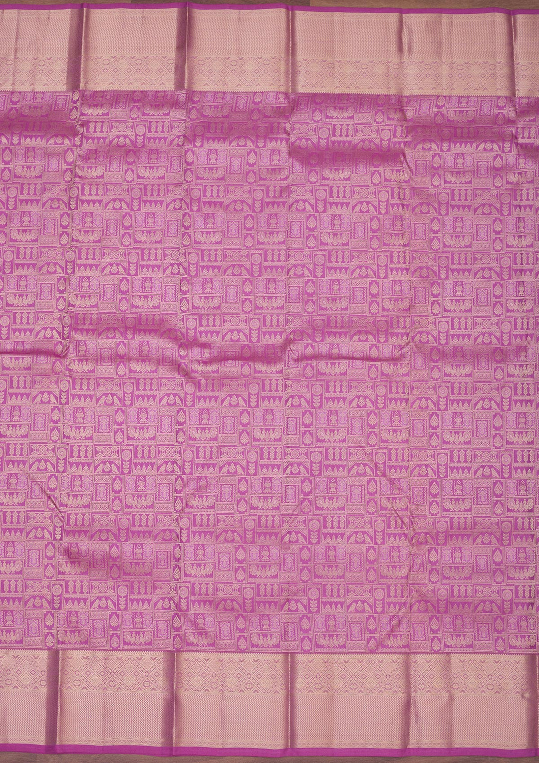 Lavender Zariwork Pure Silk Saree